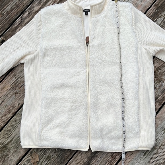 Talbot’s faux fur sweater jacket L - Picture 10 of 10